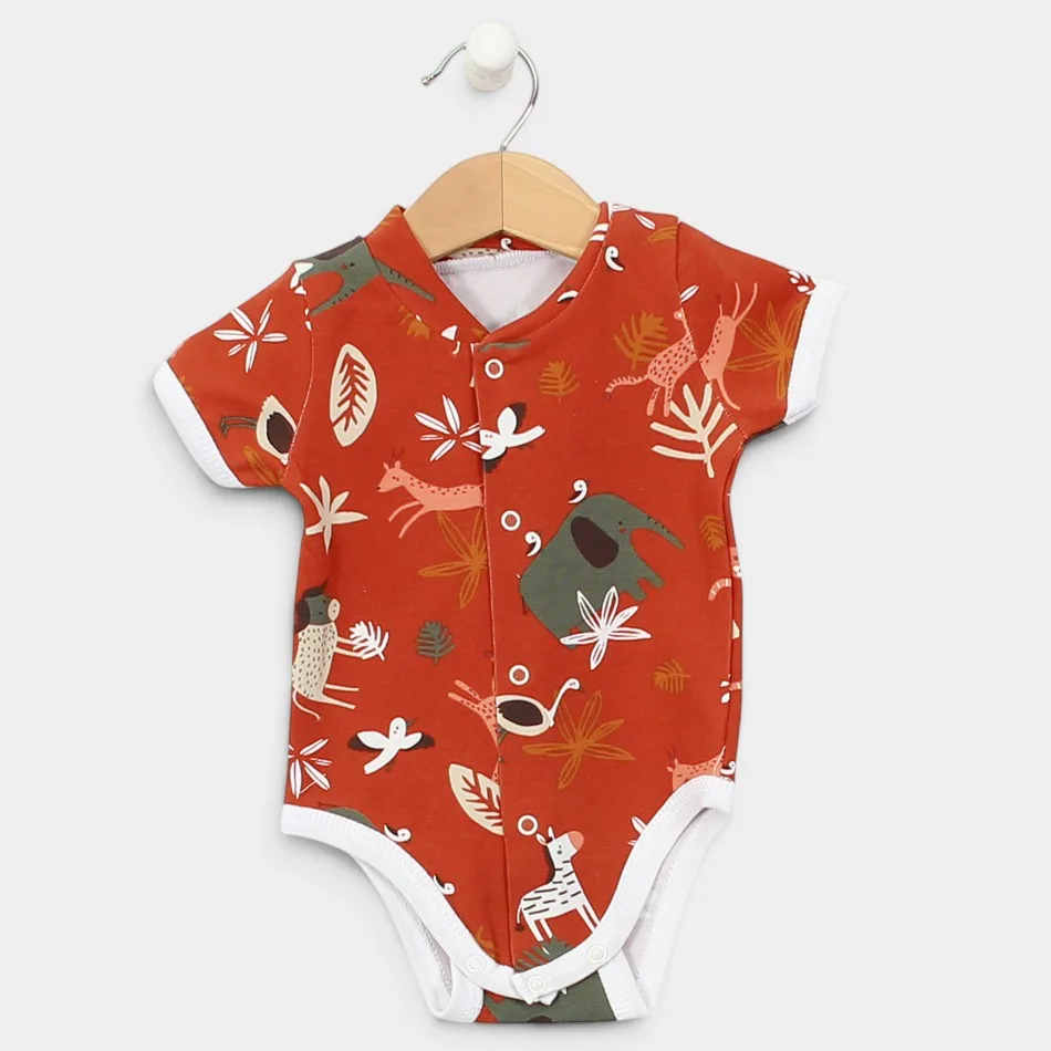 Body a maniche corte "Africa - Mattone" Body a maniche corte "Africa - Mattone"