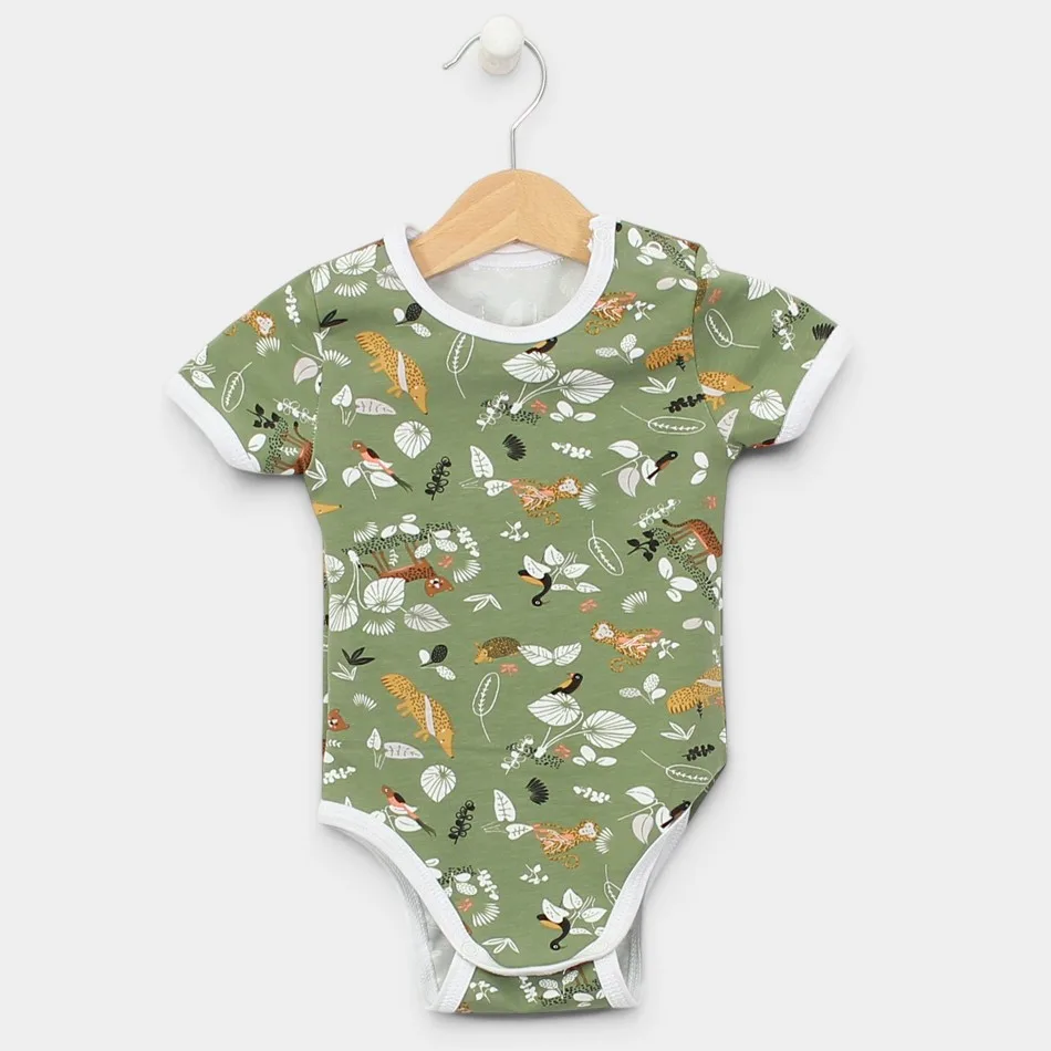 Body a maniche corte "Africa - Verde" Body a maniche corte "Africa - Verde"